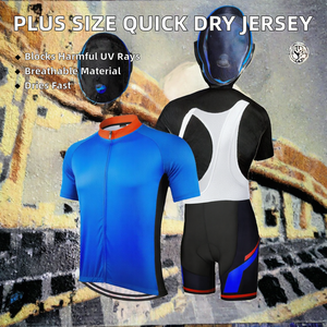 Breathable Quick Dry Cycling Jersey Set Lightweight Anti-UV Road Bike Shorts Set Plus Size Men Cycling Apparel - Product Image 2