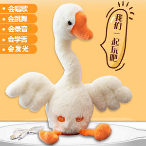 Vente chaude parlant Cactus jouet électrique 120 chanson Saxophone danse canard en peluche rempli de coton PP pour l'anniversaire soulagement du Stress - Product Image 3