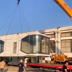 Camping-car moderne intelligent mobile 3 chambres à coucher Vaisseau spatial Conteneur Maison modulaire préfabriquée Maison capsule Hôtel avec cuisine - Product Image 3