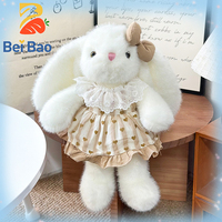 Fabricant de peluches : Lapin en peluche premium habillé, lesté, doux, en stock pour boutiques et magasins de cadeaux