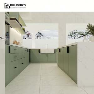 מבנה ארון בניינים קטן מעמד שח איטלקי חכם שייקר איטלקי בנוי בתליית ירוק סט עם ארונות מטבח - Product Image 5