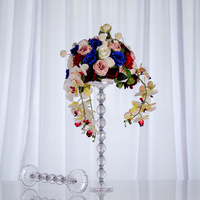 Support à fleurs en acrylique transparent, centre de table de mariage, vase moderne, décoration de table pour événements et fêtes