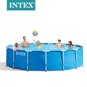 INTEX 28210 muslimate Alberca Outdoor Round Bathing grande <span class=keywords><strong>piscina</strong></span> fuori terra portatile - Product Image 5
