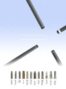 Queue <span class=keywords><strong>de</strong></span> billard en fibre <span class=keywords><strong>de</strong></span> carbone, joint avant noir, 11,8 mm, tête moyenne, neuf boules et huit boules, Chine - Product Image 1