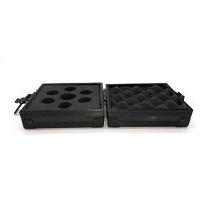 Custom your logo aluminum case game dice box with foam