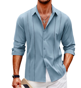 <span class=keywords><strong>Camicie</strong></span> estive Casual da <span class=keywords><strong>uomo</strong></span> dirette in fabbrica nuova collezione manica lunga taglie forti Non ferro per <span class=keywords><strong>negozi</strong></span> indipendenti - Product Image 3