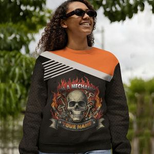 <span class=keywords><strong>Pull</strong></span> d'hiver unisexe personnalisé avec nom imprimé, logo personnalisé, <span class=keywords><strong>pull</strong></span> à col rond, anti-boulochage, respirant, caractéristiques de port - Product Image 3