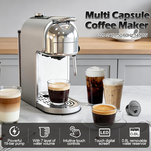 เครื่องชงกาแฟอัจฉริยะกึ่งอัตโนมัติ สำหรับกาแฟเอสเพรสโซ่ รองรับหลายแคปซูลและแบบ K-Cup - Product Image 3