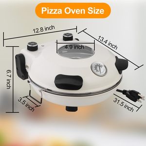 Machine à pain arabe 12 pouces en acier inoxydable avec revêtement antiadhésif, capacité de 4 lb, électrique, pour usage domestique, avec minuterie - Vente en gros usine - Product Image 2