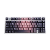 JCM BlackBerry 50 Double-shot Translucent PBT OEM Full Set of Keycaps Korean Russian German French Arabic English Layouts-China