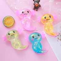 Jouet Squishy Axolotl en TPR en forme de boule, à montée lente, en forme d'animal, à base de sirop de maltose, anti-stress et de décompression pour enfants et adultes, vente en gros