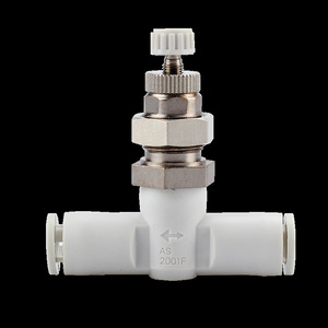 Válvula de Control de Velocidad Neumática de Diafragma SWEI, Válvula de Estrangulación para Tubería de Gas de 3/8 Pulgadas, AS2001F-04-3 - Product Image 1
