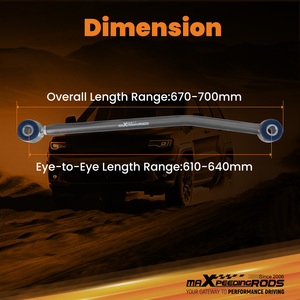 Barra del binario posteriore regolabile in acciaio con supporto per F53 V10 16-19.5K GVWR SS400 non GVCWR - Product Image 6