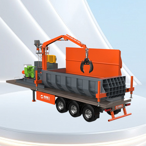 Compactadora Hidráulica de Chatarra de Automóviles Tipo Remolque, Máquina Compactadora de Metal para Chatarra para Uso en Chatarraferías - Product Image 1