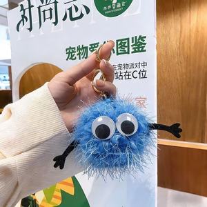 Nuevo Llavero de Peluche de Monstruos de Dibujos Animados de <span class=keywords><strong>Netflix</strong></span>, Lindos Peluches de Algodón de 10cm: Nutria, Conejo, Patito, Pompón, Algodón PP Antiestrés - Product Image 4