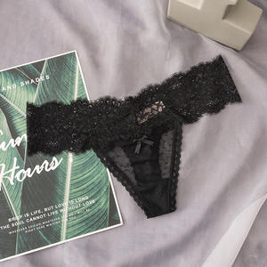 性感蕾丝内裤女透明低腰镂空丁字裤女三角裤无缝丁字裤内衣0369 - Product Image 2