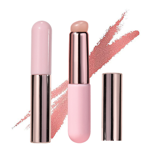 Private Label Silicone Lip Brush with Cap <b>Clear</b> Handle for Lip <b>Gloss</b> Makeup - Product Image 1