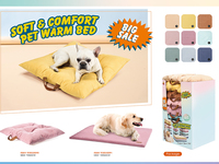 Coussin pour chat classique, matelas en tissu rayé avec poignée, offre spéciale hiver, 300 000 pièces, garantie OEM d'un an