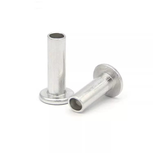 Remaches semitubulares de <span class=keywords><strong>cabeza</strong></span> <span class=keywords><strong>plana</strong></span> con revestimiento de freno de aluminio DIN 7338 B, remaches de categoría de producto, 1, 2 - Product Image 3
