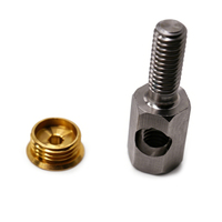 Kit de Fijaciones Mecanizadas por CNC Personalizadas, Multimaterial, Aluminio, Latón, Acero Inoxidable, Componentes de Torneado de Precisión para Equipos