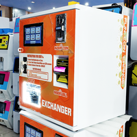 Mini machine d'échange de jetons de monnaie de comptoir en métal Distributeur automatique de monnaie de jeu d'arcade