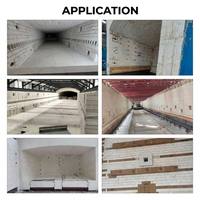 Brique réfractaire isolante en mullite JM23 JM26, légère, haute résistance, faible conductivité thermique pour l'isolation des fours