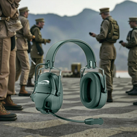 Casque audio supra-auriculaire haut de gamme Qualcomm ANC ENC BT 5.5 IPX-6 étanche pour pilote d'avion, casque de protection pour casque DB135