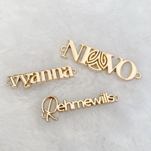 ป้ายโลโก้โลหะสั่งทำคุณภาพสูง พร้อมชื่อแบรนด์เสื้อผ้า โลโก้ฮิญาบ สำหรับป้ายติดเสื้อผ้า - Product Image 2