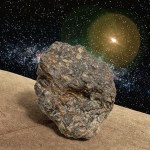 Desheng Meteorite grezza ornamenti in pietra grezza speciale grande Meteorite minerale di pietra grezza - Product Image 4