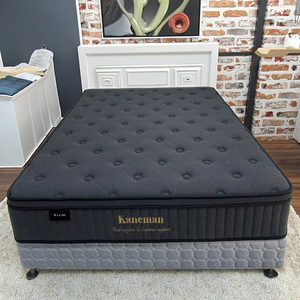 Colchón de Color oscuro mayorista de lujo ortopédico firme enrollable colchón de caja comprimida 12 pulgadas negro colchón de muelles de bolsillo - Product Image 5