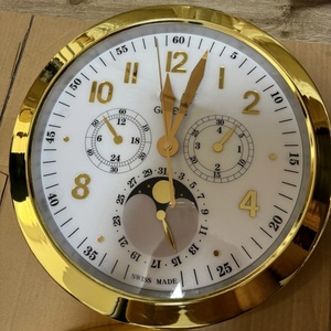 <span class=keywords><strong>Horloge</strong></span> murale ronde en métal de luxe de 16 pouces, avec lumière nocturne, <span class=keywords><strong>horloge</strong></span> murale lumineuse 3D personnalisée, horloges murales Wanduhr Horloges Murales - Product Image 4