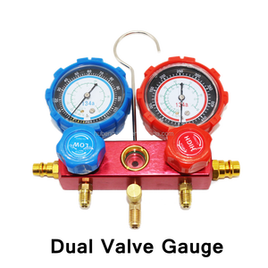 Profissional 4-Way 4-Válvulas Manifold Gauge + Conjunto Mangueira R410 4 R22 R134a AC/Ferramenta DA ATAC - Product Image 3