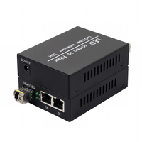 Convertisseur de média fibre optique LED 10G 1 fibre 2 Gigabit Ethernet monomode 500m-20KM avec contrôle LED compatible