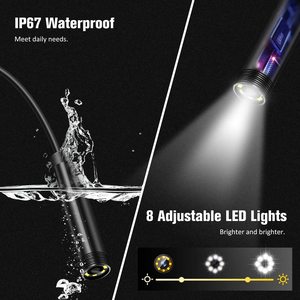 Industriële Endoscoop Camera 4.3Inch <span class=keywords><strong>Ips</strong></span> Scherm Ip67 Waterdichte Hd 1080P 8Mm Lens Pijp Riool Inspectie Camera Borescope Voor Auto - Product Image 4