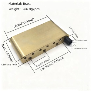Guitarra eléctrica Single-pickup Tremolo System <span class=keywords><strong>Bridge</strong></span> <span class=keywords><strong>Base</strong></span> PRS Guitarra eléctrica Latón/acero inoxidable/aluminio Guitar <span class=keywords><strong>Bridge</strong></span> <span class=keywords><strong>Base</strong></span> - Product Image 3