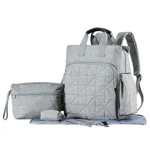Individueller Baby-Rucksack Mami-Tasche 5-teiliges Set Stoff Windel-Tasche große Kapazität Babyrücksack Mami-Tasche