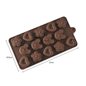 Stampi in Silicone <span class=keywords><strong>per</strong></span> cioccolato di grado alimentare No-stick caramella di cottura e burro stampo con forma diversa biscotto Mini torta di natale - Product Image 6
