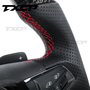 Compatible avec Seat Leon <span class=keywords><strong>Cupra</strong></span> 2013-2019 Mk3 2017 Arona/2016-2017 Ateca/2018 <span class=keywords><strong>Tarraco</strong></span>/2015 Toledo Volant en fibre de carbone véritable - Product Image 6