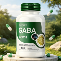 Best-seller OEM GABA (acide gamma-aminobutyrique) 500 mg B6 100 gélules végétales Marque privée