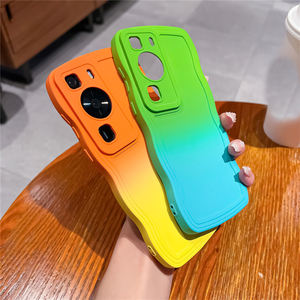 Luxe Double Couleur Dégradé Vague Bord Lentille Protéger Souple TPU Couverture Téléphone étui pour <span class=keywords><strong>huawei</strong></span> P60 P30 P40 P50 P60Pro Mate60 50 40 30 - Product Image 3