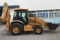 Backhoe Loader Heavy Duty SBH388 Mesin Diesel 74kW Kontrol Hidrolik Pilot Mesin Konstruksi & Pertanian