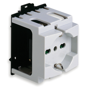 เต้ารับราง DIN อเนกประสงค์ 2P+T 16A ขนาด 5.2X7X6 มม. สำหรับติดตั้งแผงไฟฟ้า - Product Image 1