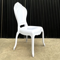 Chaises de salle à manger en plastique PP Louis durables pour hôtel, mariage, banquet, design moderne et minimaliste