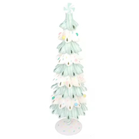 Vorbeleuchteter LED-Außen-Weihnachtsbaum Künstlicher Mini-Filz-PVC-Baum Kleiner Beflockter Rosa Schlanker Holz-Schwarzglas-Weißer Riesen-Weihnachtsbaum