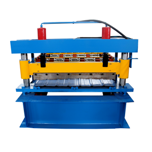 Machines de formage et de roulage de tôles en fer et <span class=keywords><strong>zinc</strong></span> pour tuiles de toiture trapézoïdales, machines de fabrication de toitures - Product Image 1