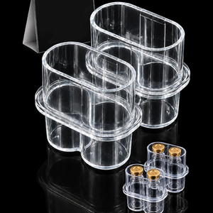 Boîte de rangement transparente en PP avec couvercle à fermeture sécurisée, résistante aux produits chimiques, vente en gros, OEM, haute qualité pour essences biologiques - Product Image 5