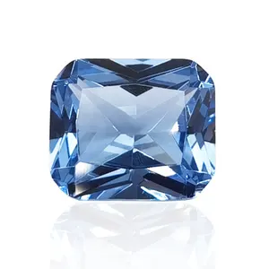 Baifu Jewelry wholesale price octagon princess cut 108# blue loose spinel stones