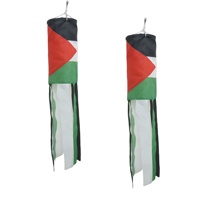 Conduit d'air 75D 30x45cm avec surface drapeau Palestine et 6 bandes de 5x60cm