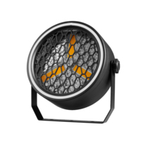 Projecteur de scène LED COB 3x30W rétro avec bandes LED RGB, effet blinder, contrôle DMX512, idéal pour les fêtes et les studios de danse