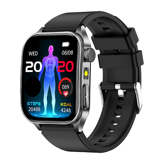 1.95-inch AMOLED Display Blood Pressure ECG Monitor Smartwatch E810 BT SOS Call Watches IP68 Waterproof Sport Smart Watch 2025